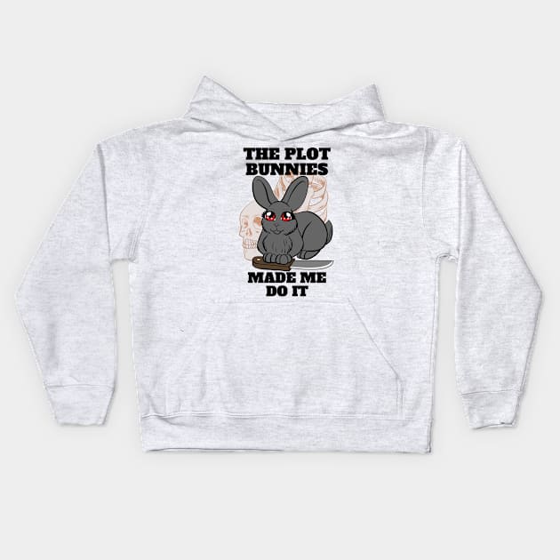 Plot Bunnies Kids Hoodie by lizstaley